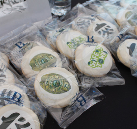 a group of cookies in plastic bags