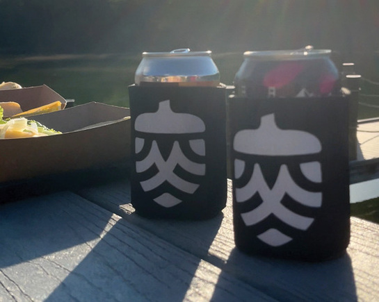 a group of cans on a table