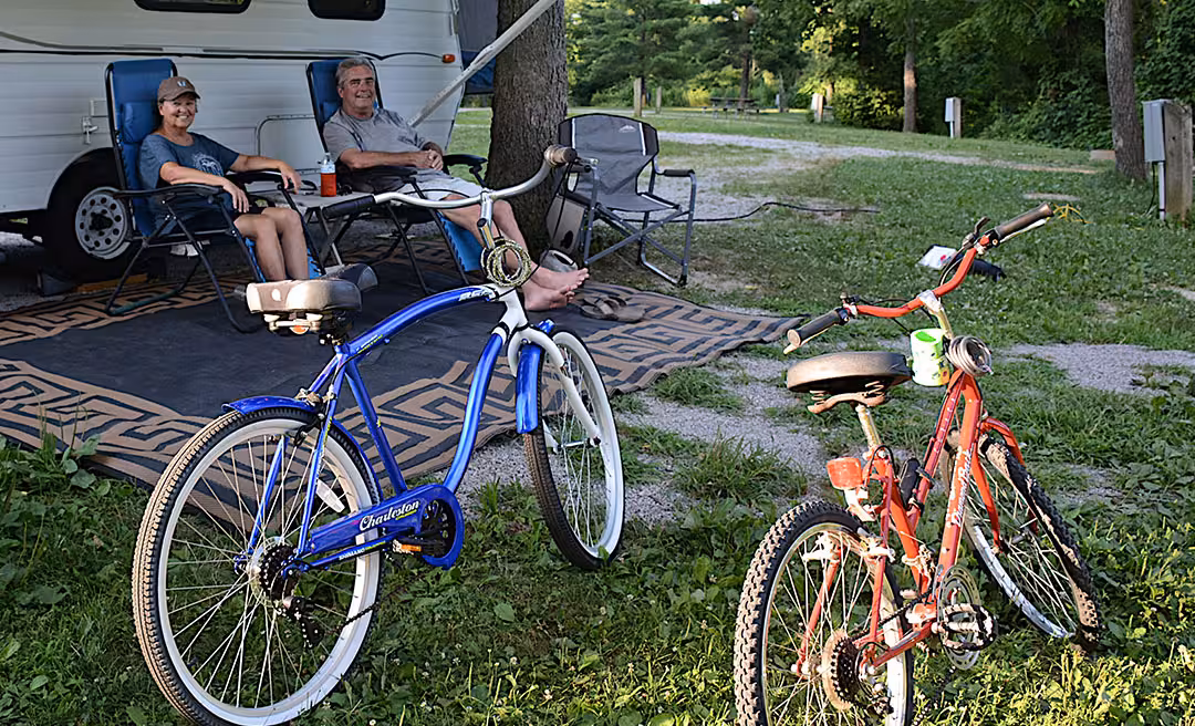 Camper and bikes