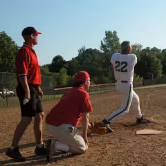 Athletics thumbnail - man playing softball